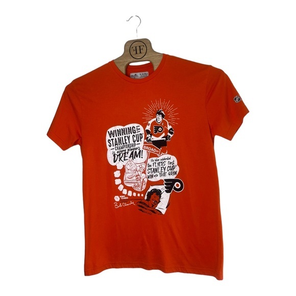 Molson Canadian Alumni Mens T Shirt Bobby Clarke Orange Size Large - Picture 2 of 4